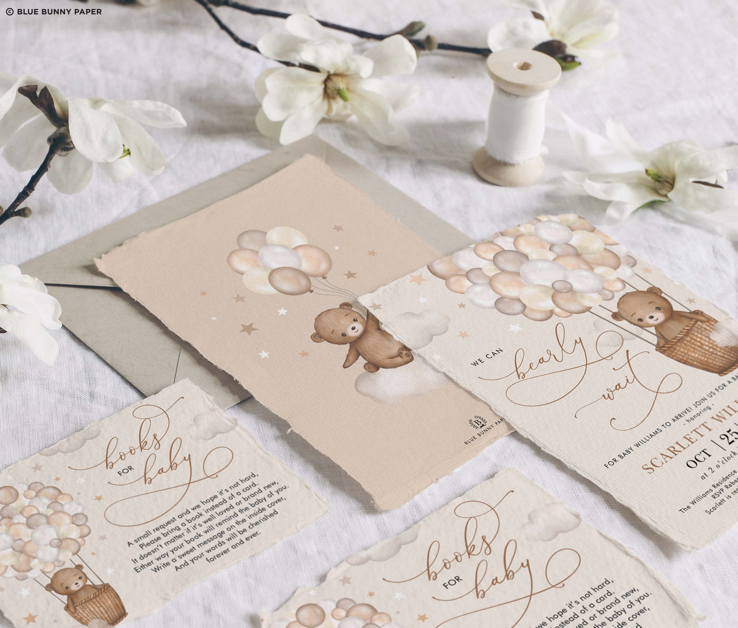 Teddy Baby Shower Invitation Bundle