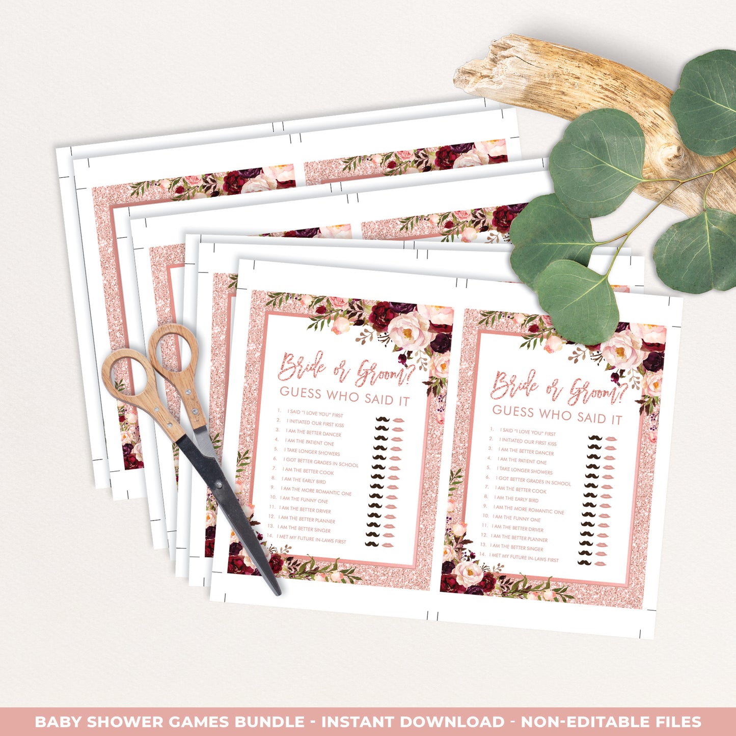 Bridal Shower Games Bundle