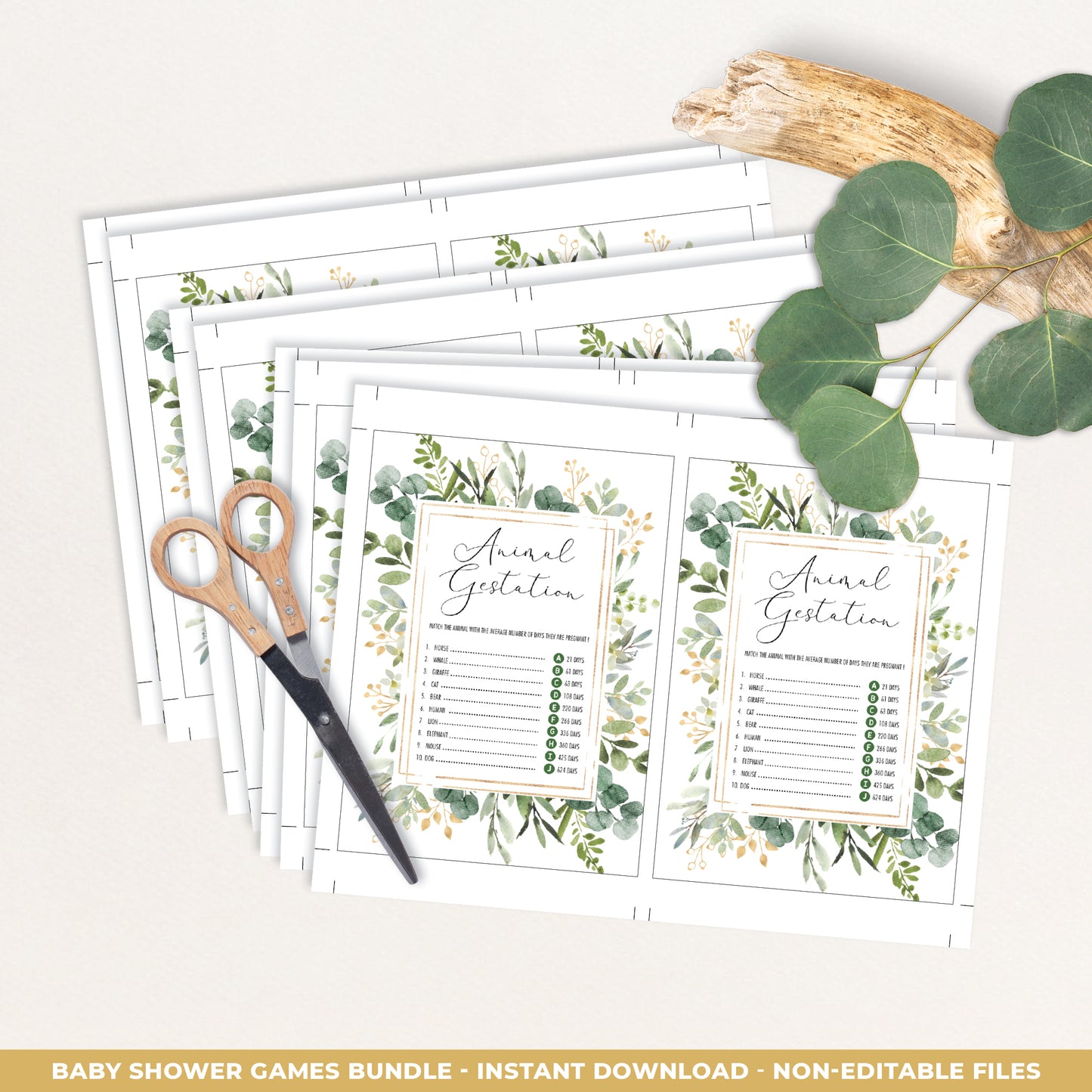 Baby Shower Games Bundle