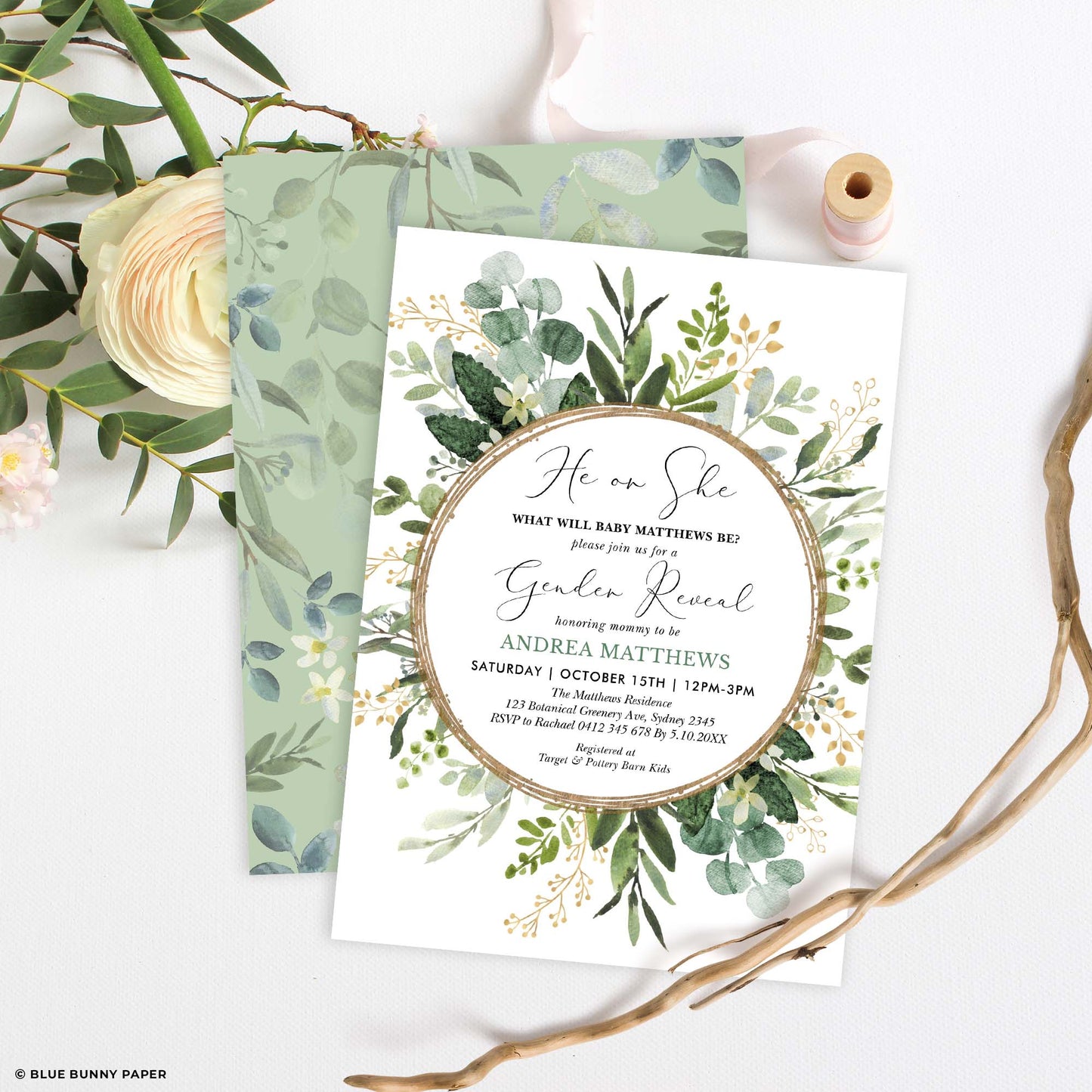 Gender Reveal Invitation