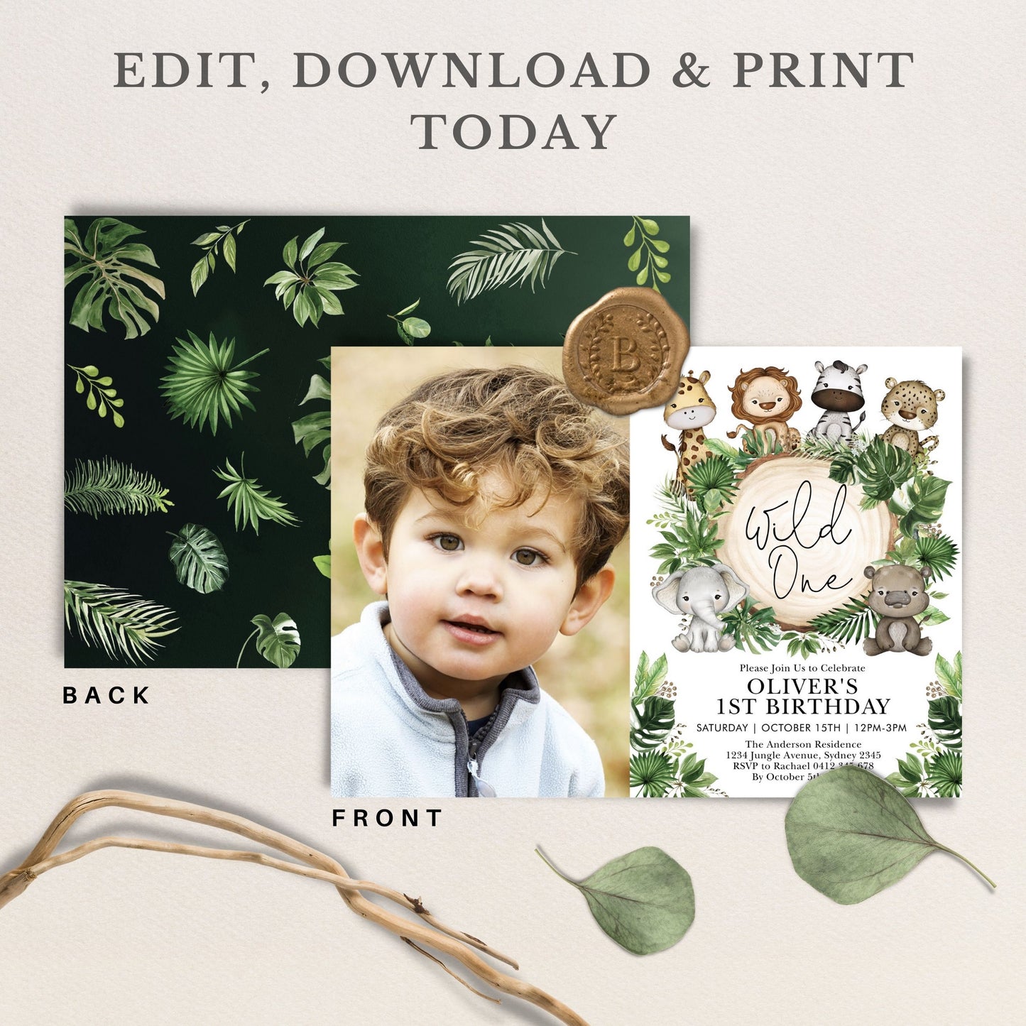Birthday Photo Invitation