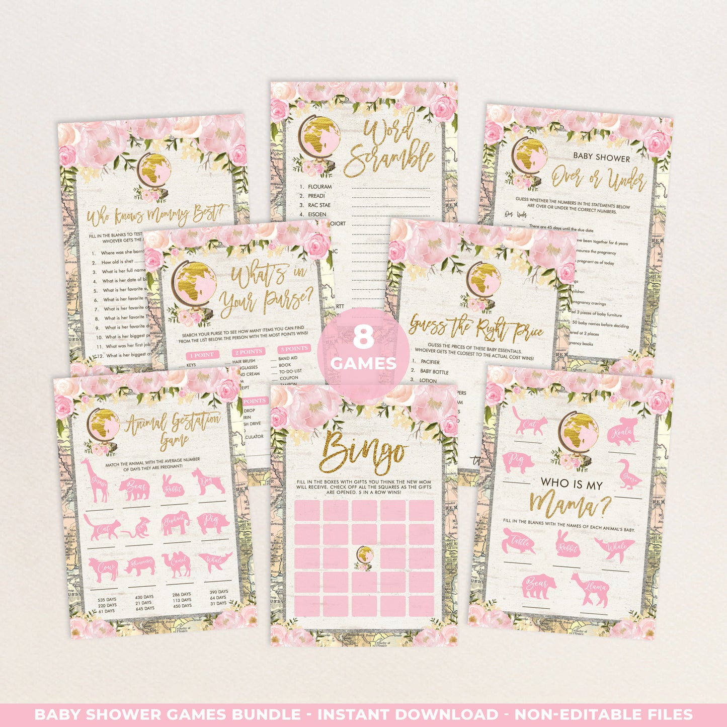 Baby Shower Games Bundle