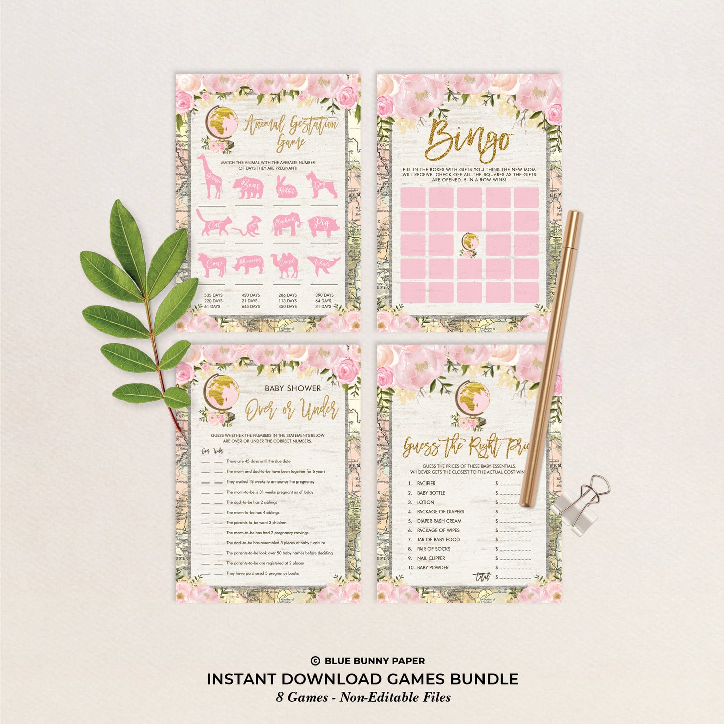 Baby Shower Games Bundle