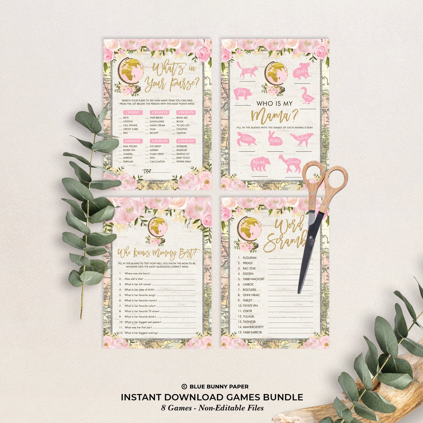 Baby Shower Games Bundle