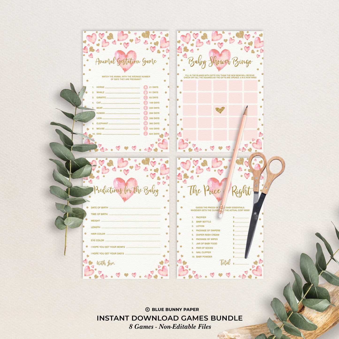 Baby Shower Games Bundle