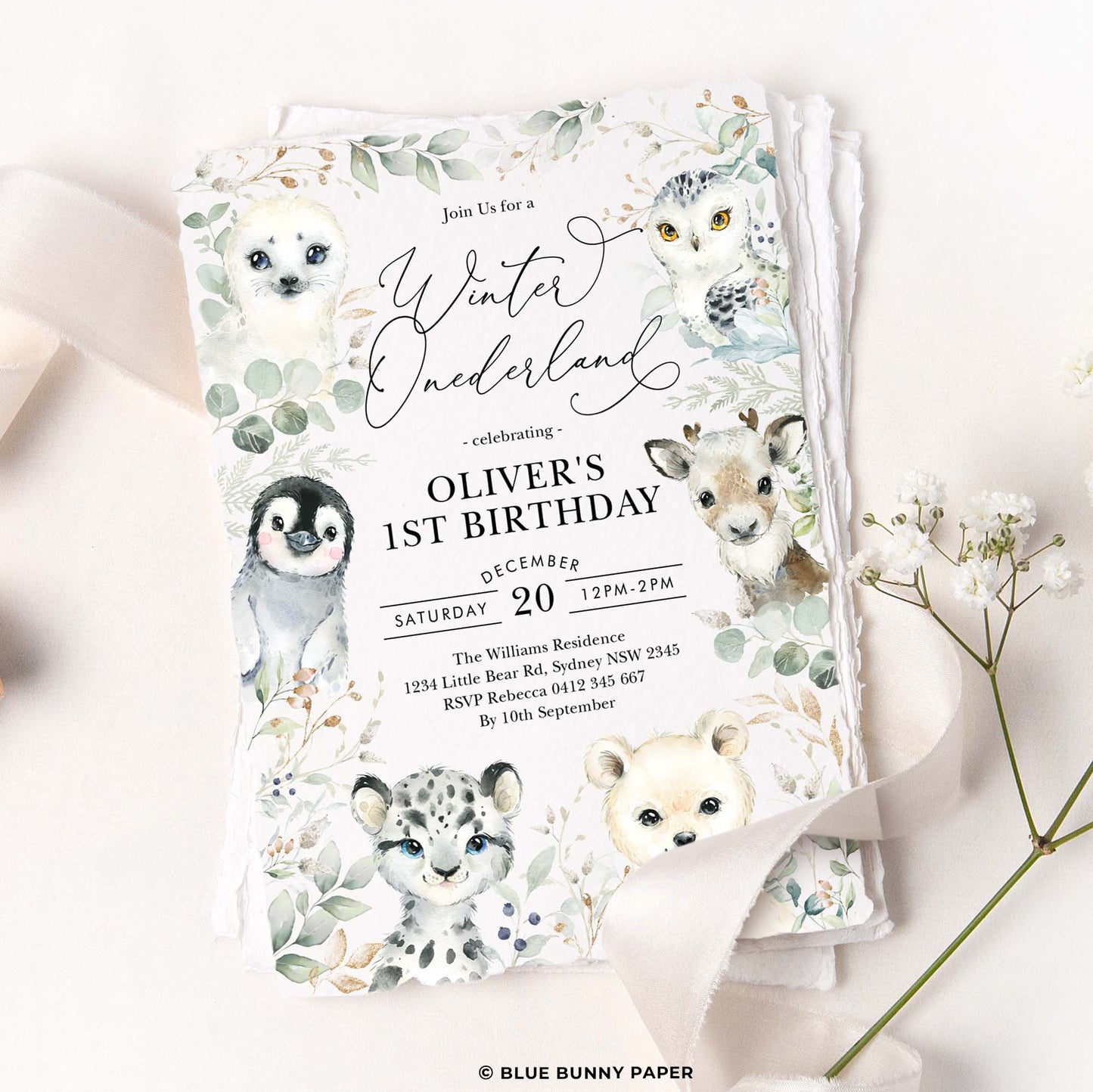 Winter Birthday Invitation