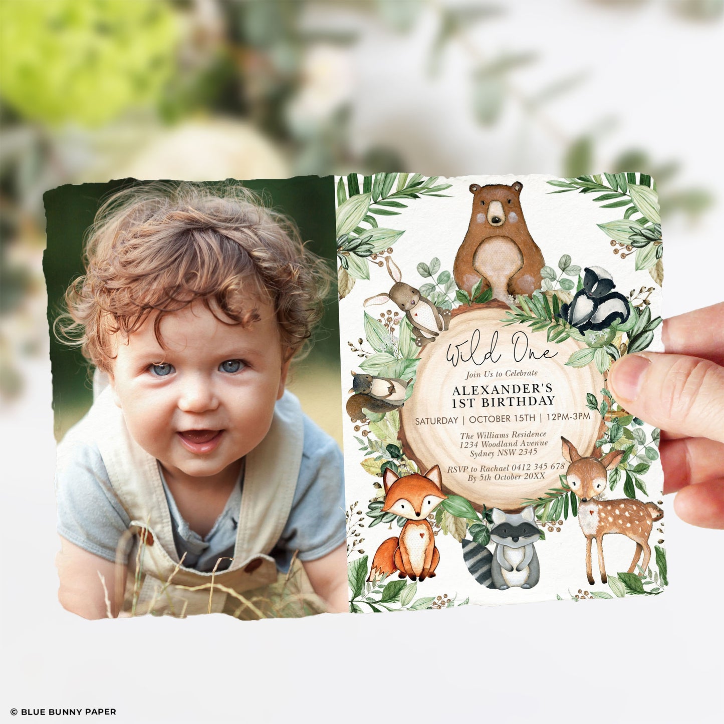 Wild One Birthday Invitation