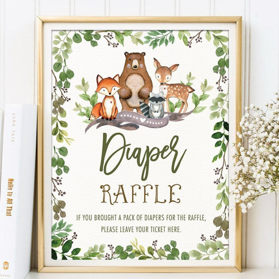 Diaper Raffle Sign