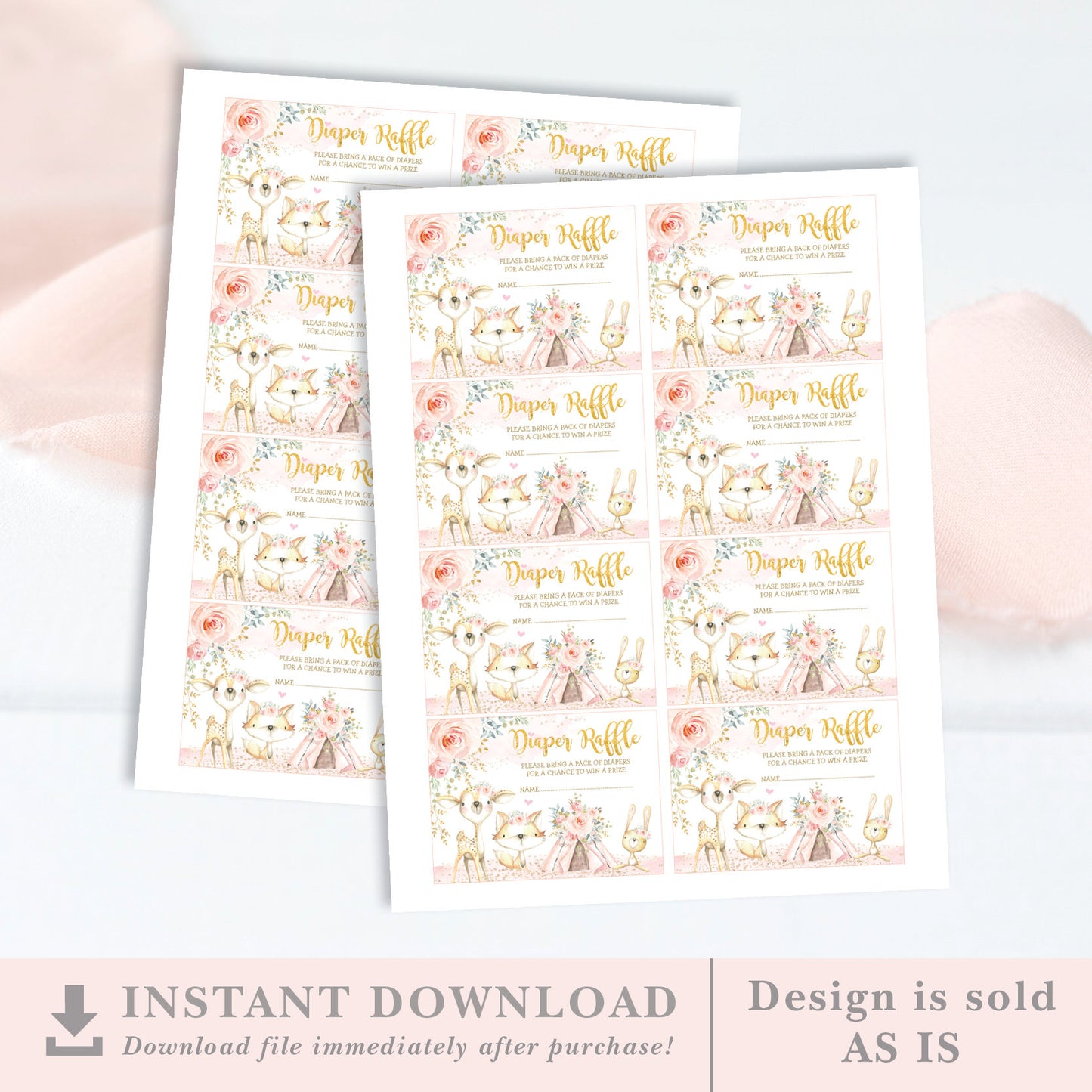 Diaper Raffle Cards