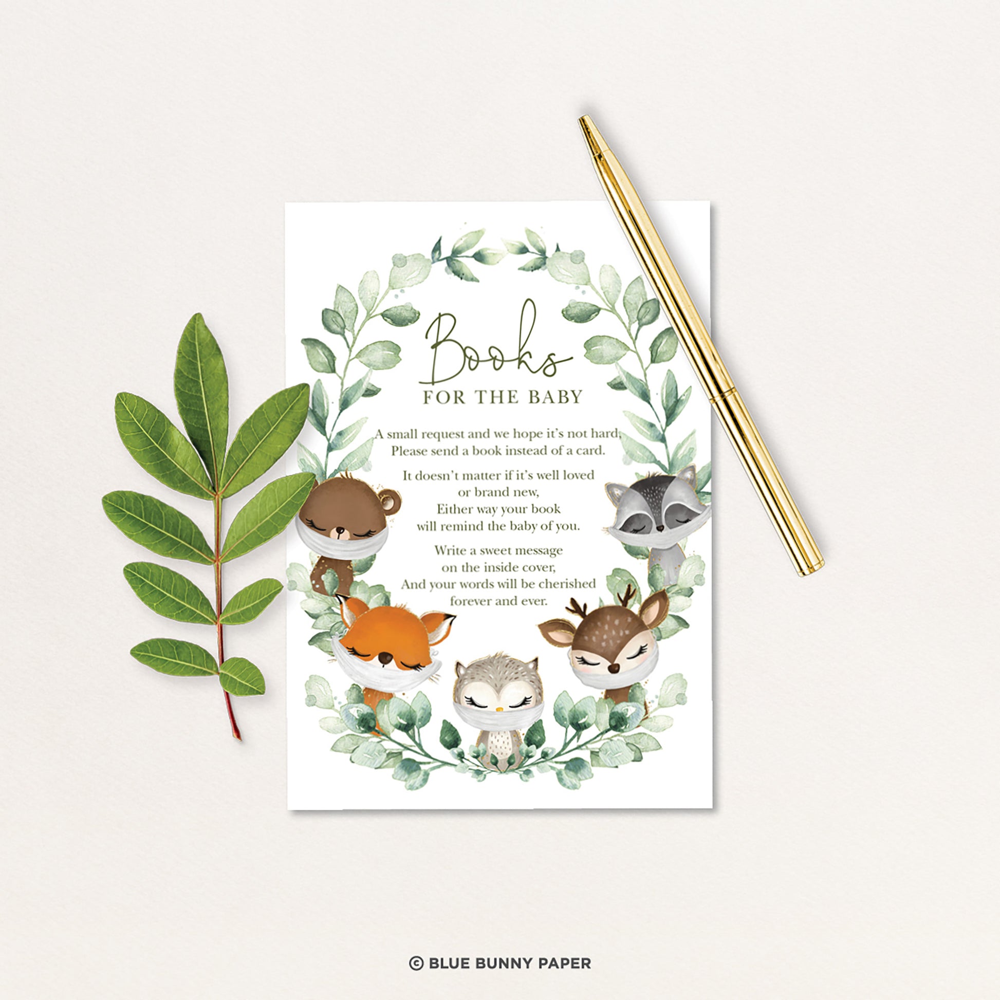 Baby Shower Books for Baby Card