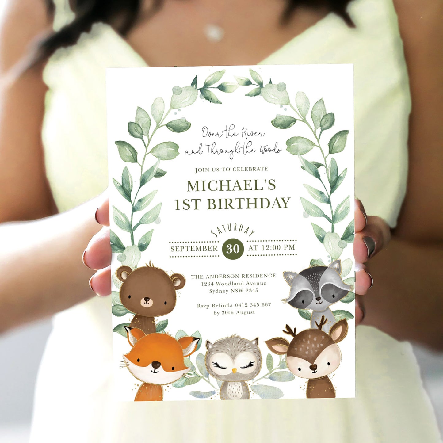 Woodland Birthday Invitation