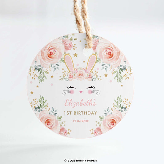 Birthday Round Favor Tags