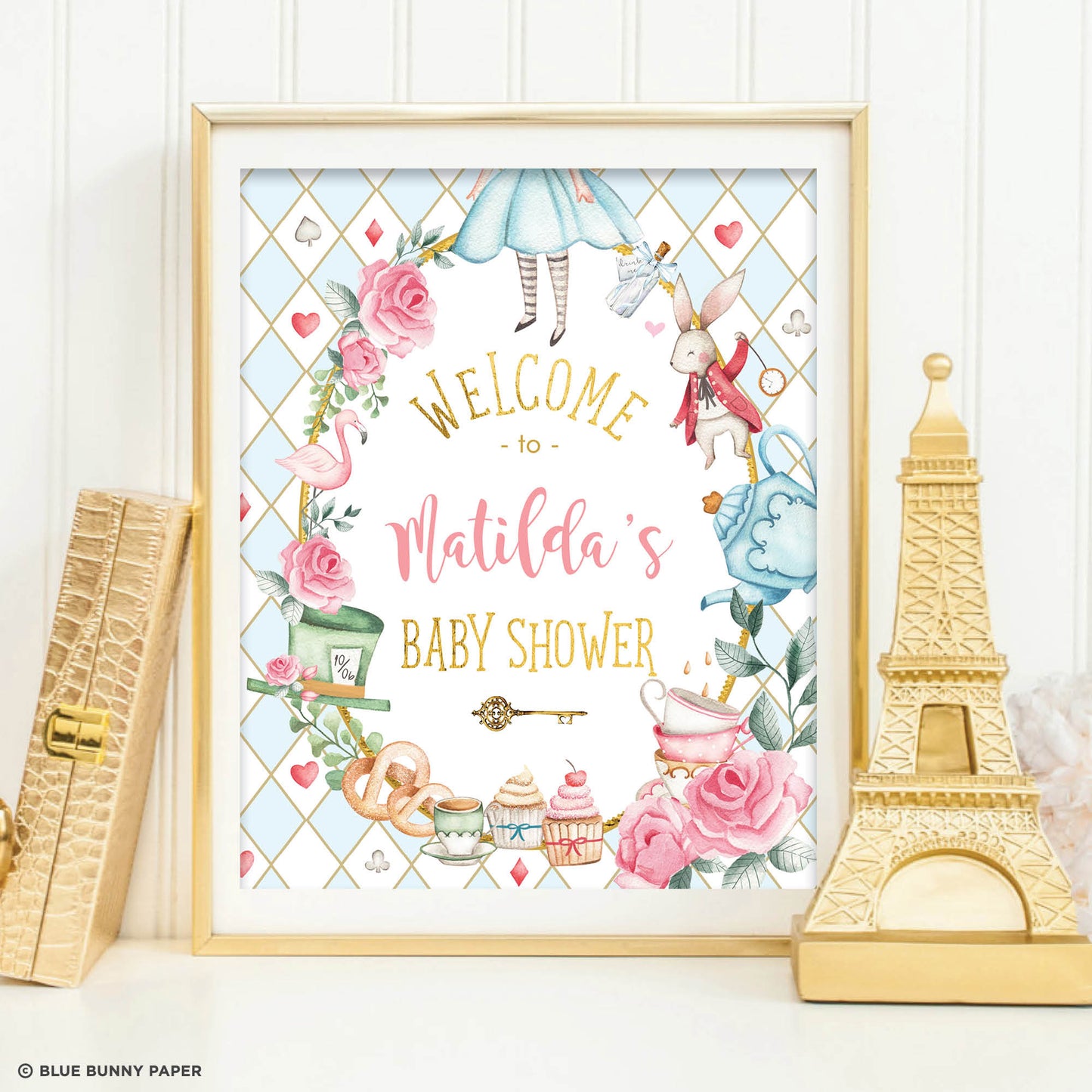 Alice in Wonderland Party Welcome Sign