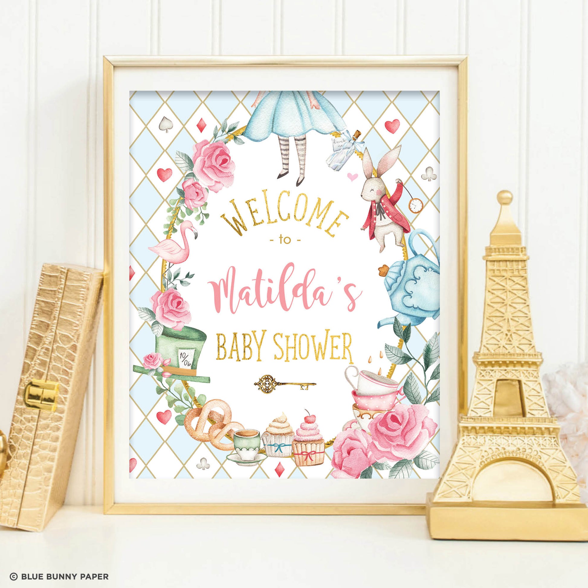 Alice in Wonderland Party Welcome Sign