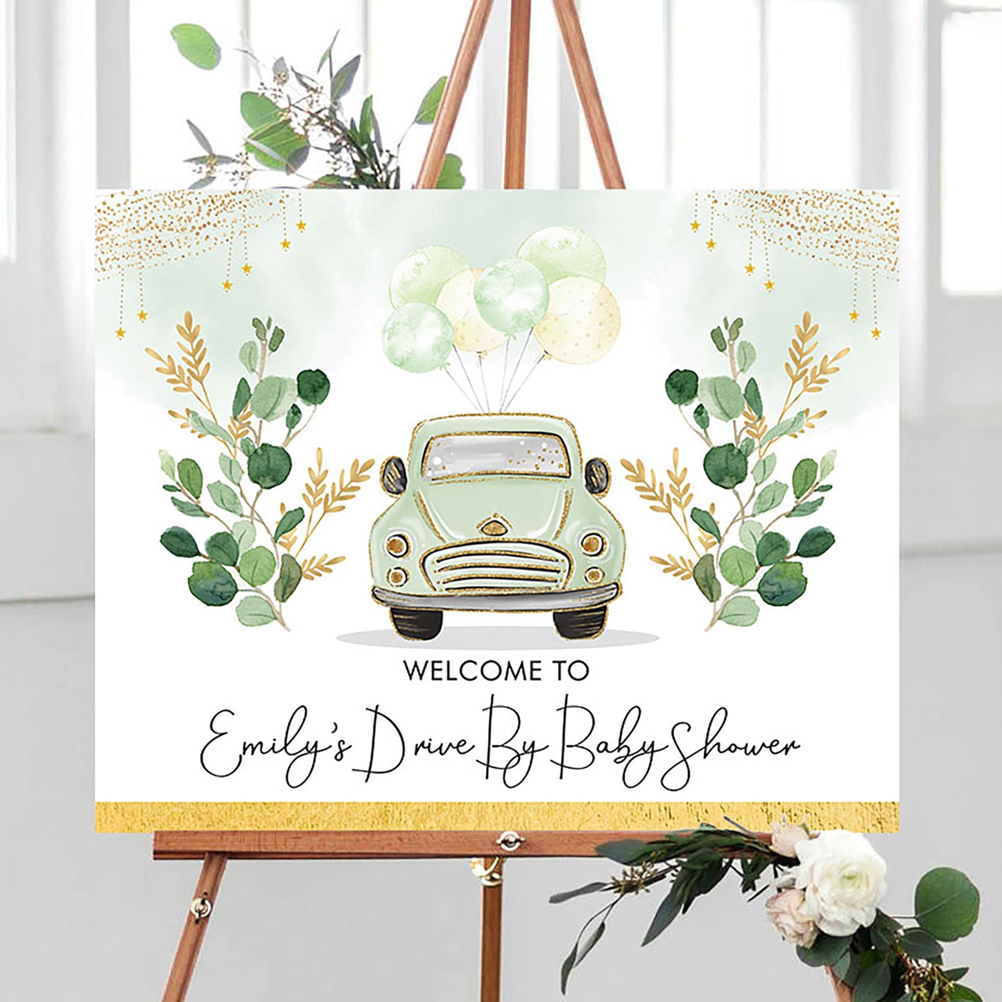 Drive by Party Welcome Sign