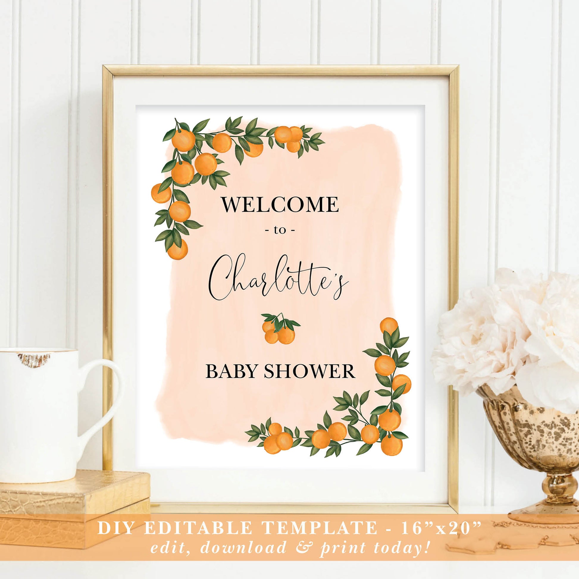 Baby Shower Welcome Sign