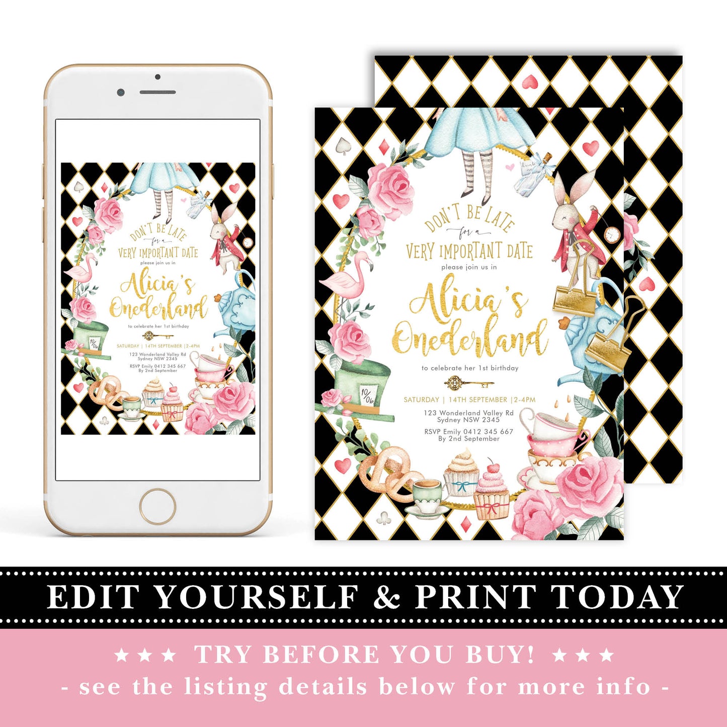 First Birthday Invitation