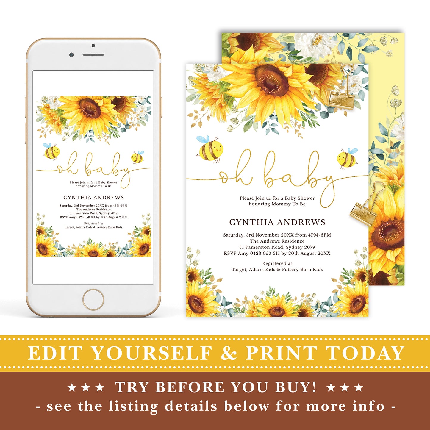 Digital Baby Shower Invitations