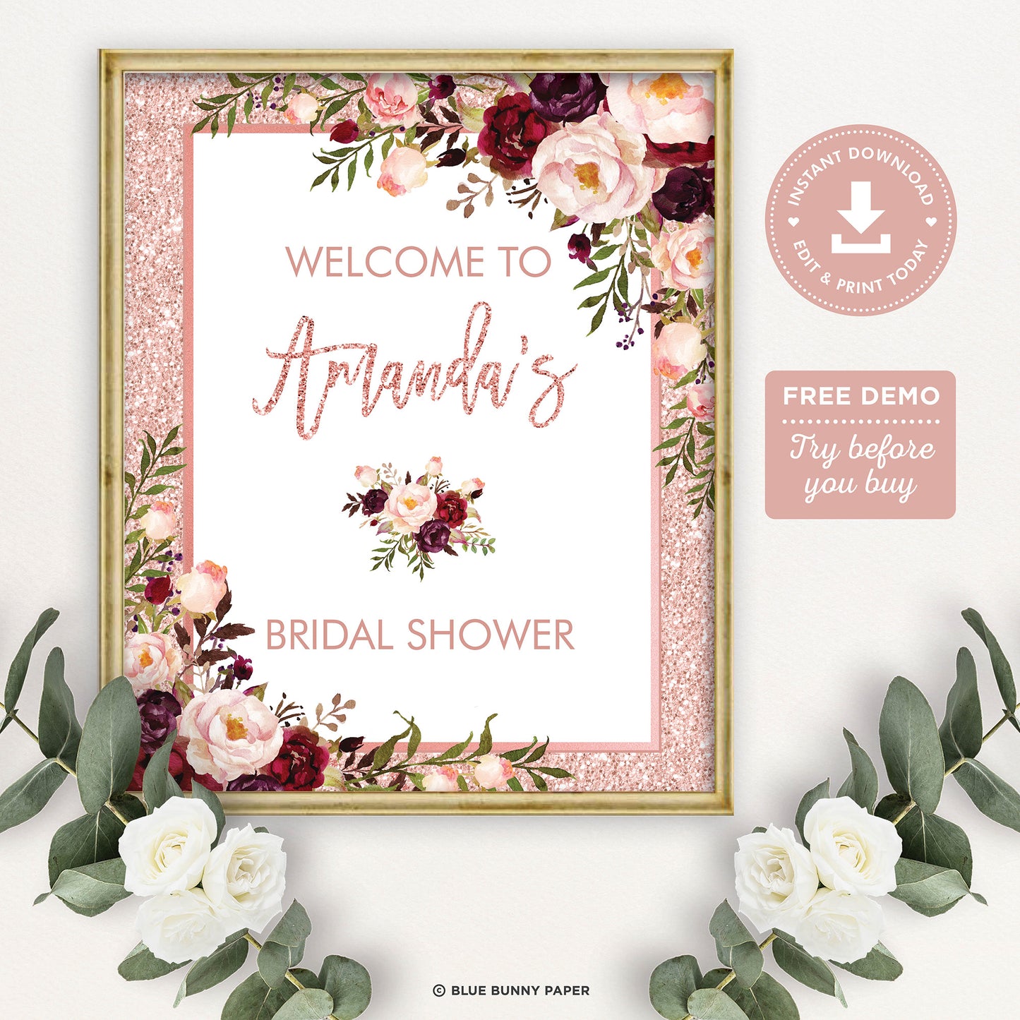 Bridal Shower Welcome Sign