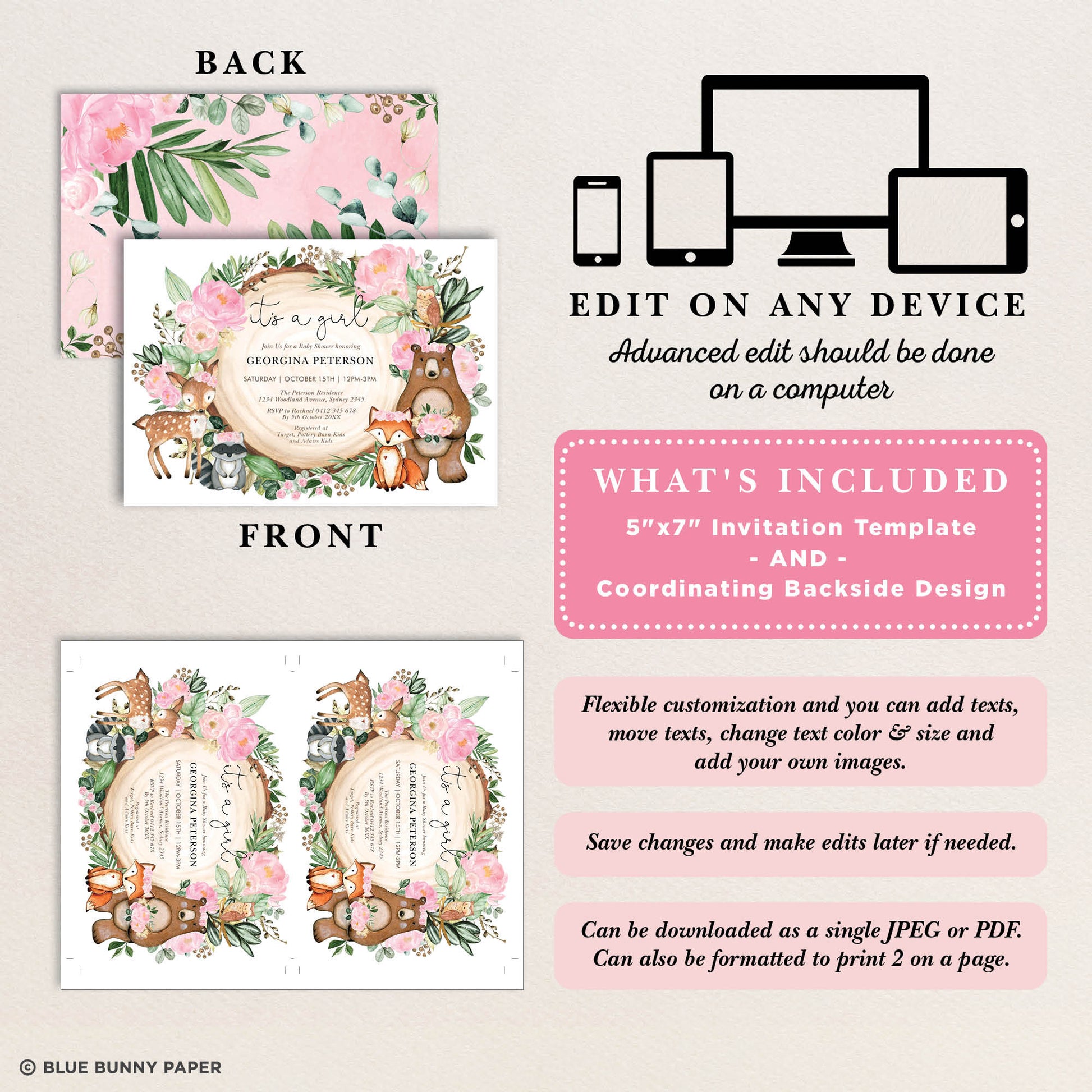 Baby Shower Invitation Template