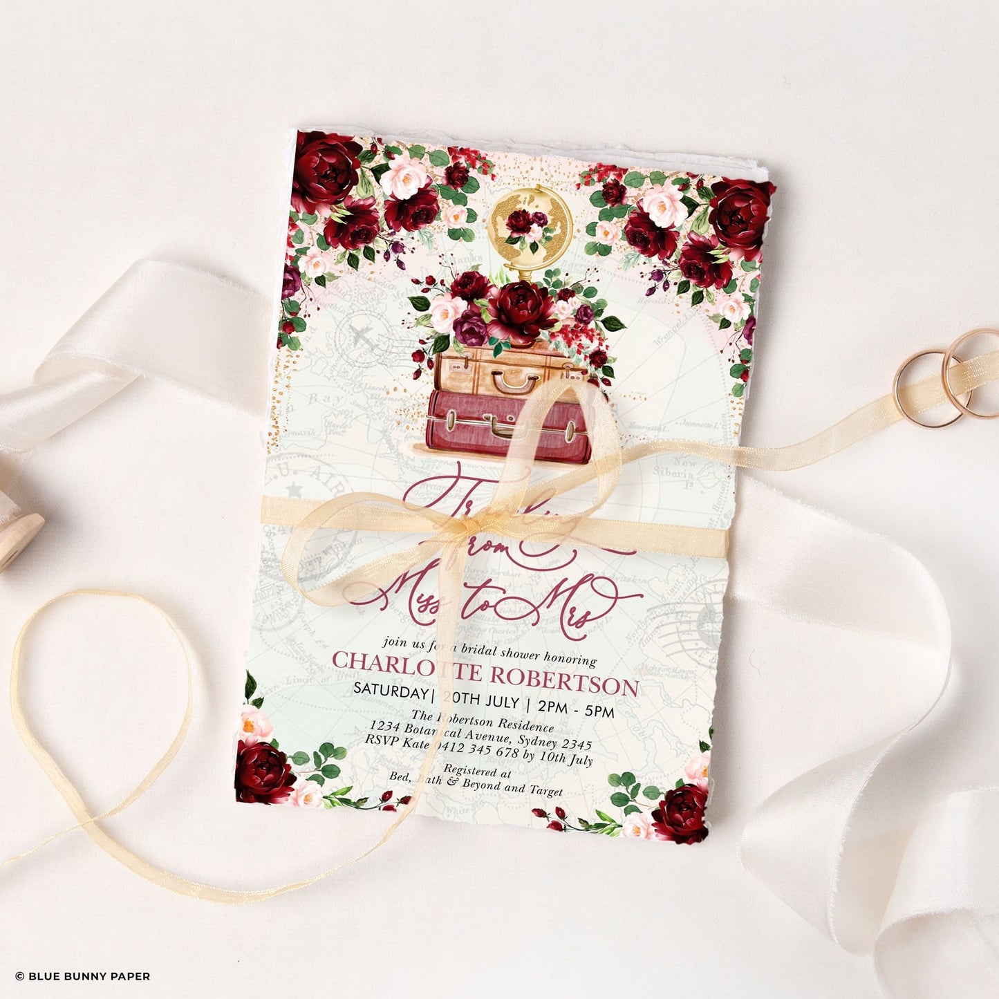 Travel Bridal Shower Invite