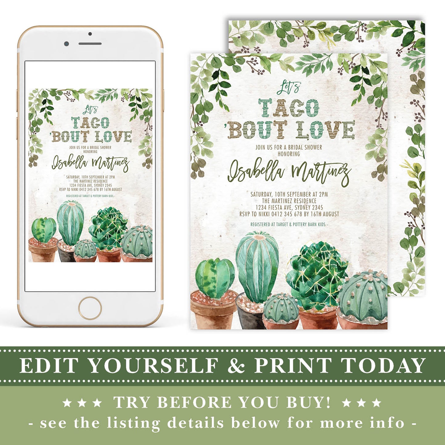 Bridal Shower Invitation