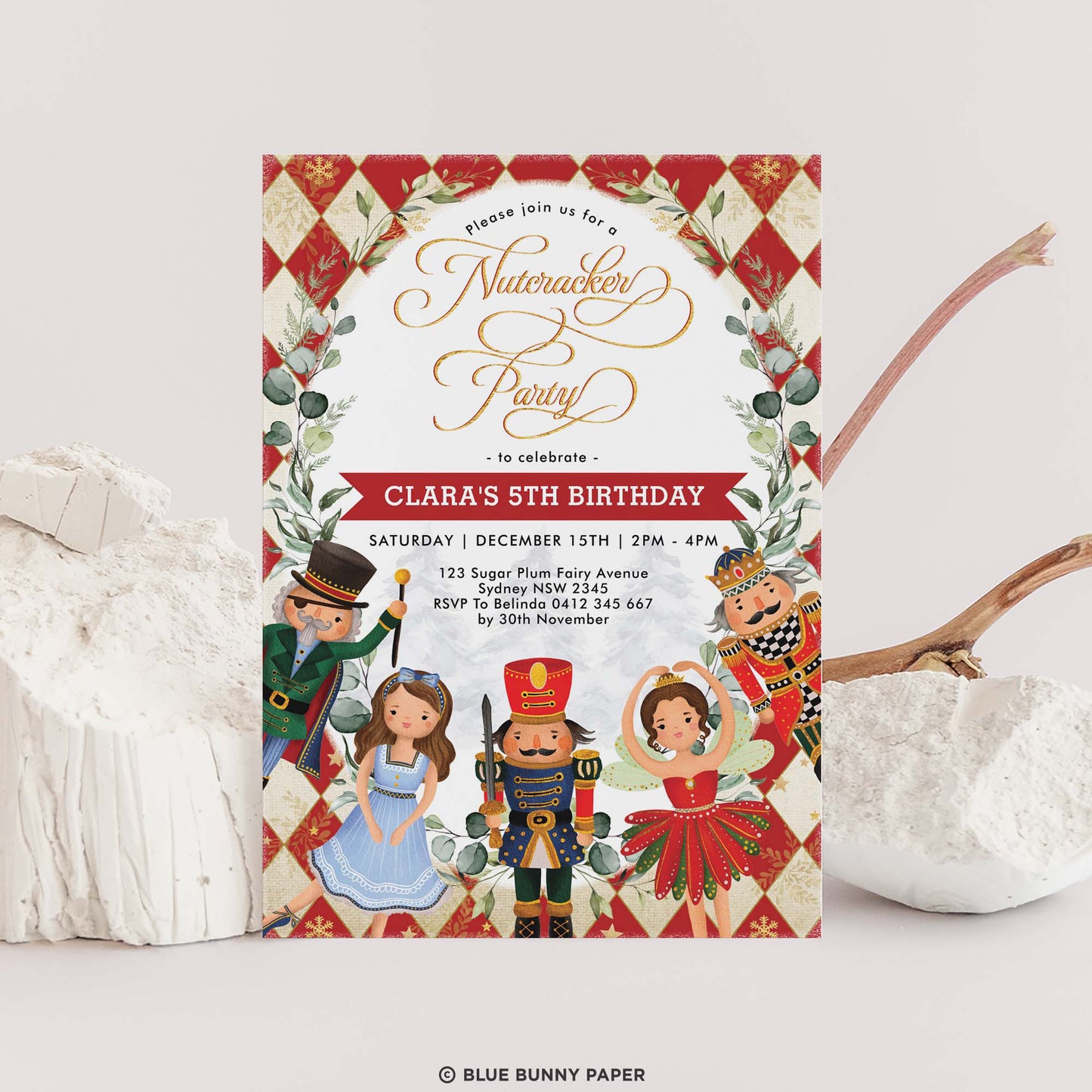 Nutcracker Birthday Invitation
