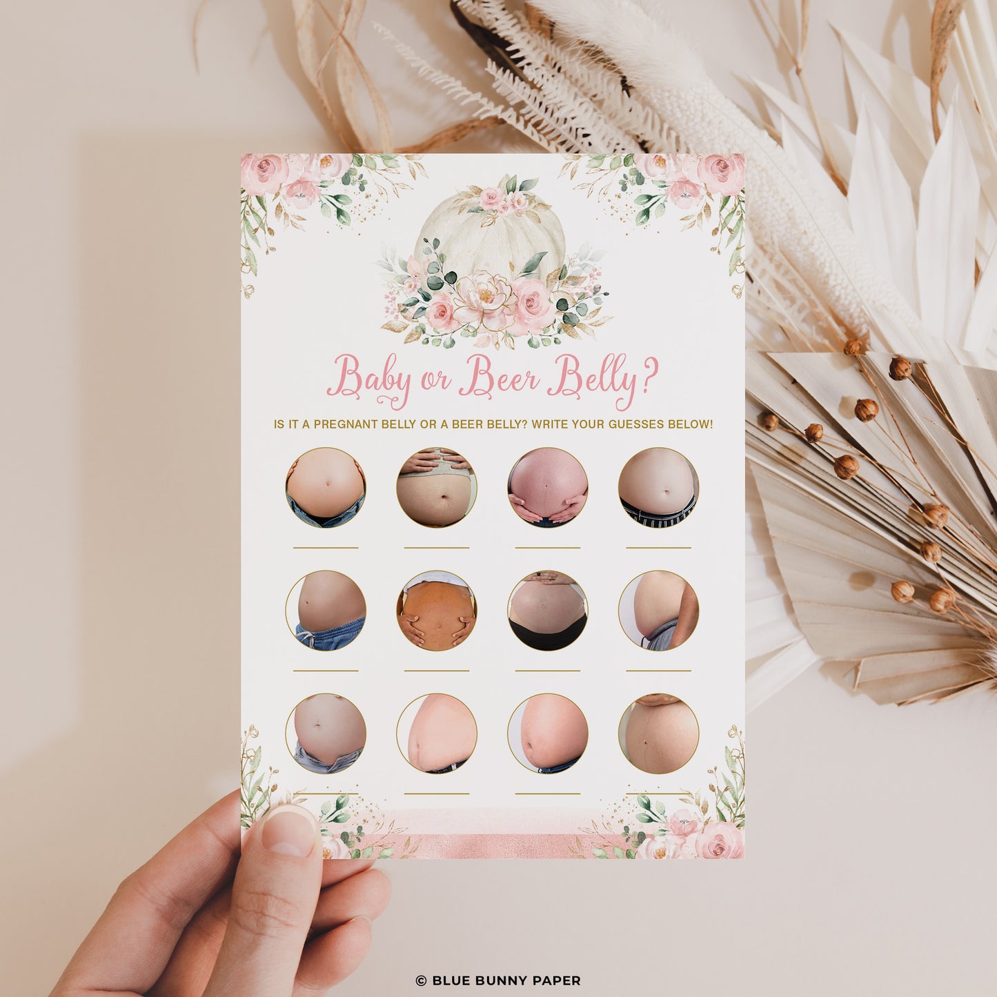 Pumpkin Baby or Beer Belly Party Game