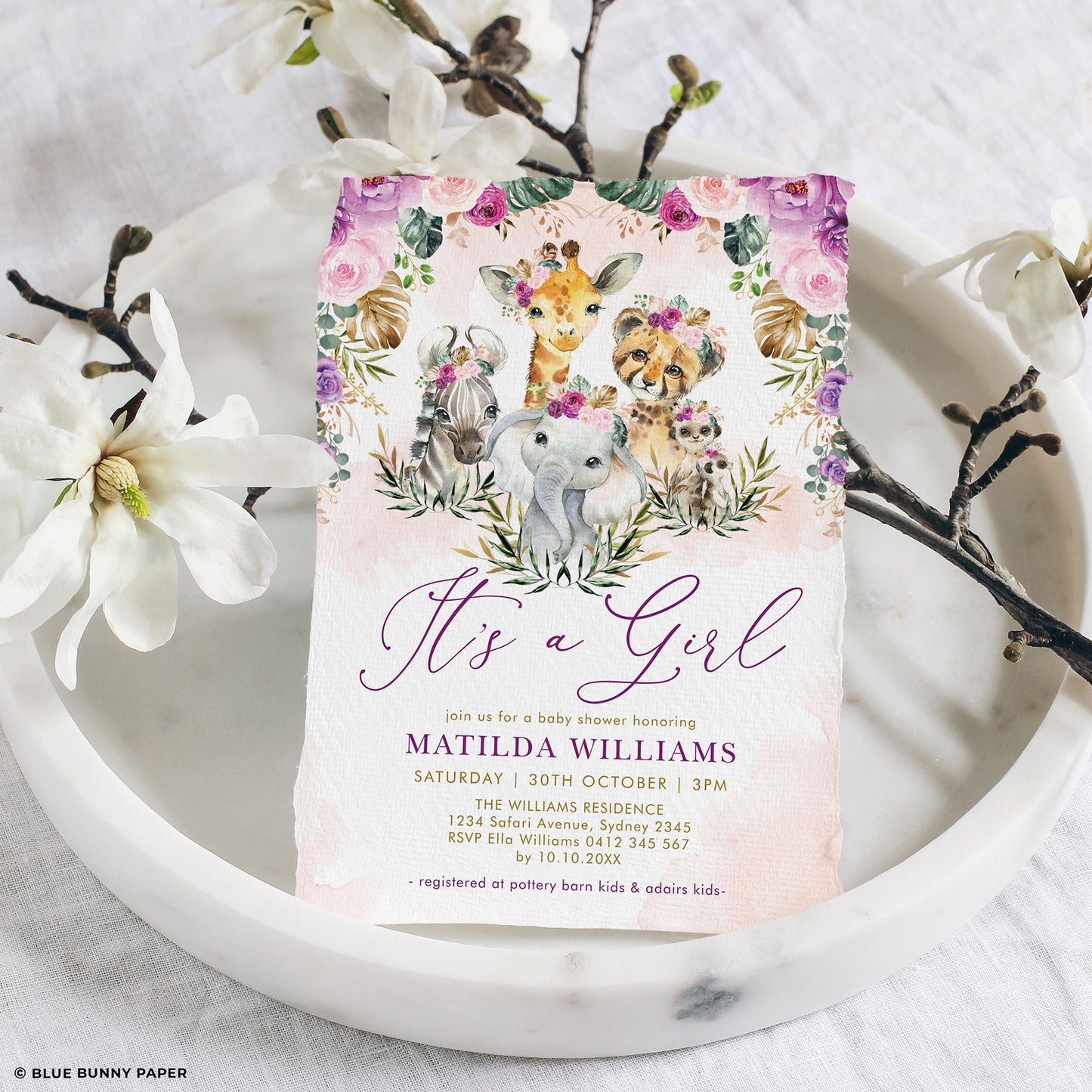 It's a Girl Baby Shower Invite
