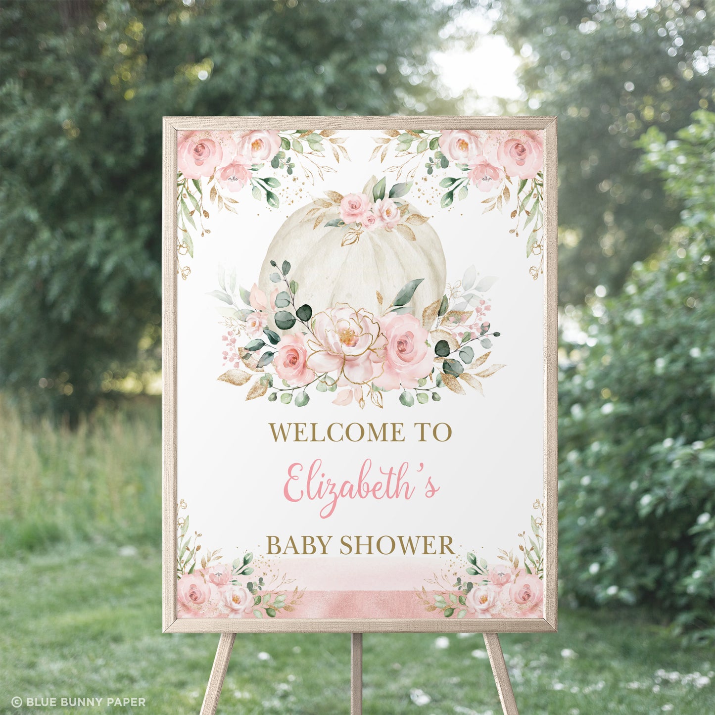 Printable Pumpkin Party Welcome Sign
