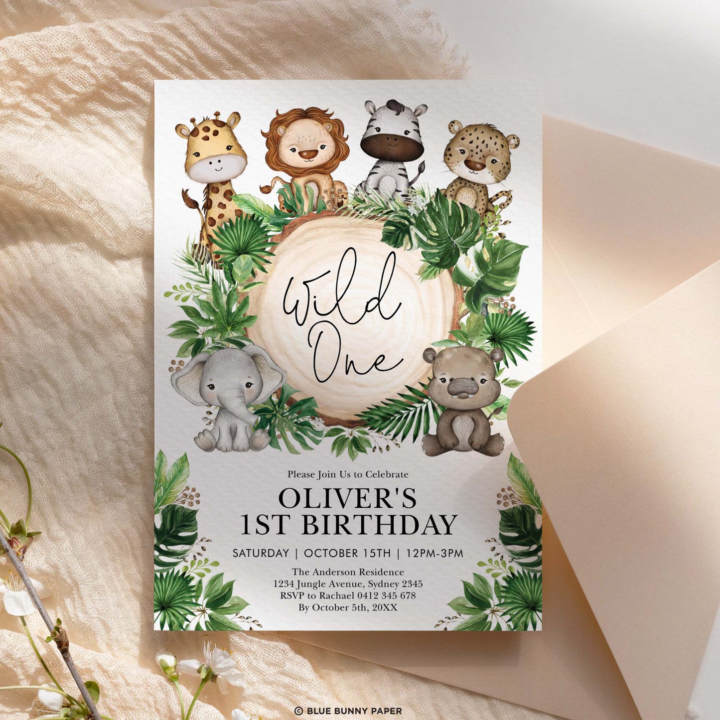 Wild One Birthday Invitation