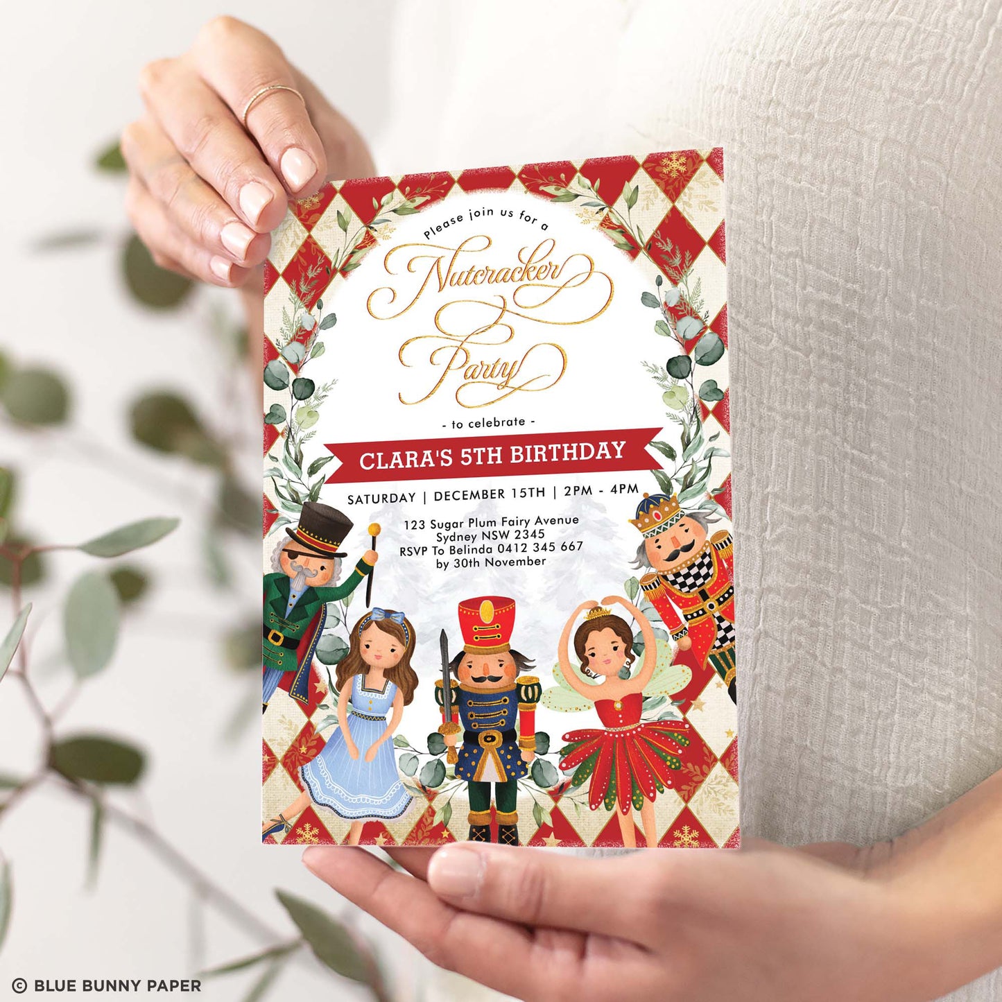Nutcracker Birthday Invitation