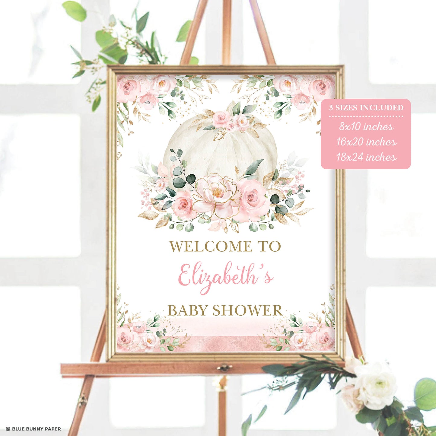 Printable Pumpkin Party Welcome Sign