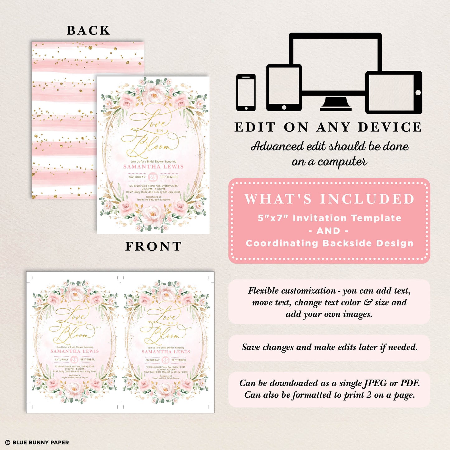 Printable Bridal Shower Invitation