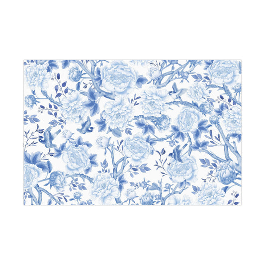 Blue & White Chinoiserie Gift Wrapping Paper