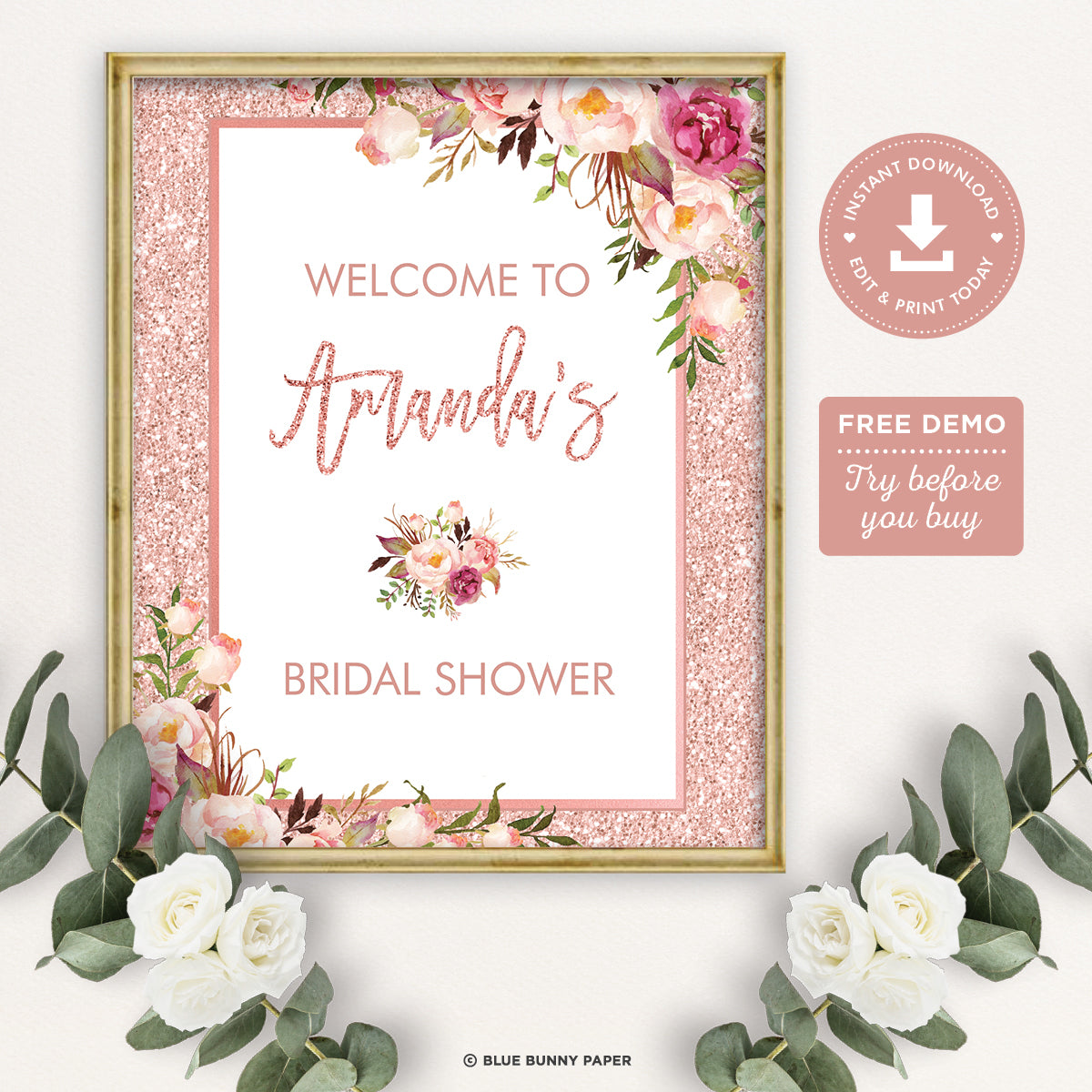 Bridal Shower Welcome Sign