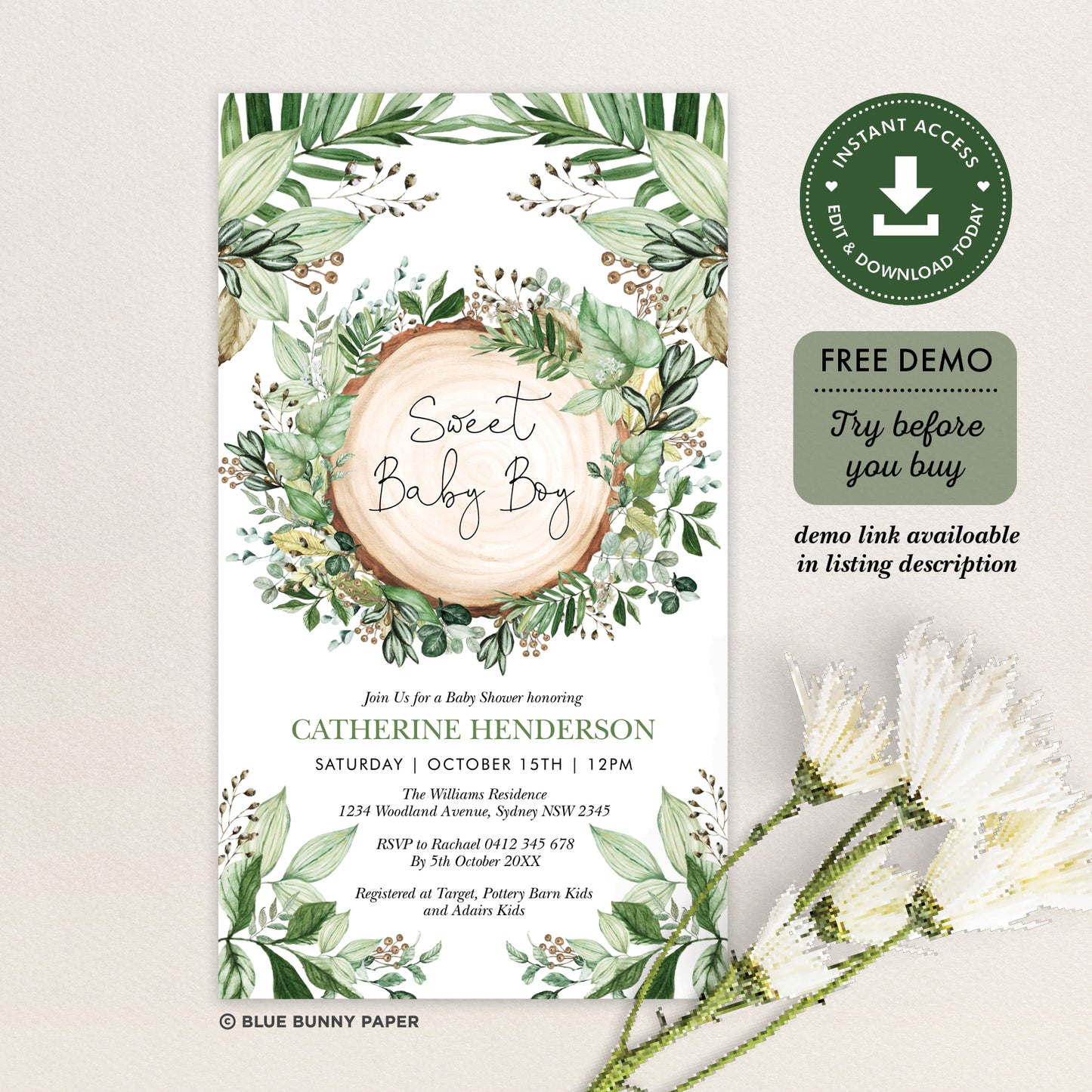 Electronic Baby Shower Invitation
