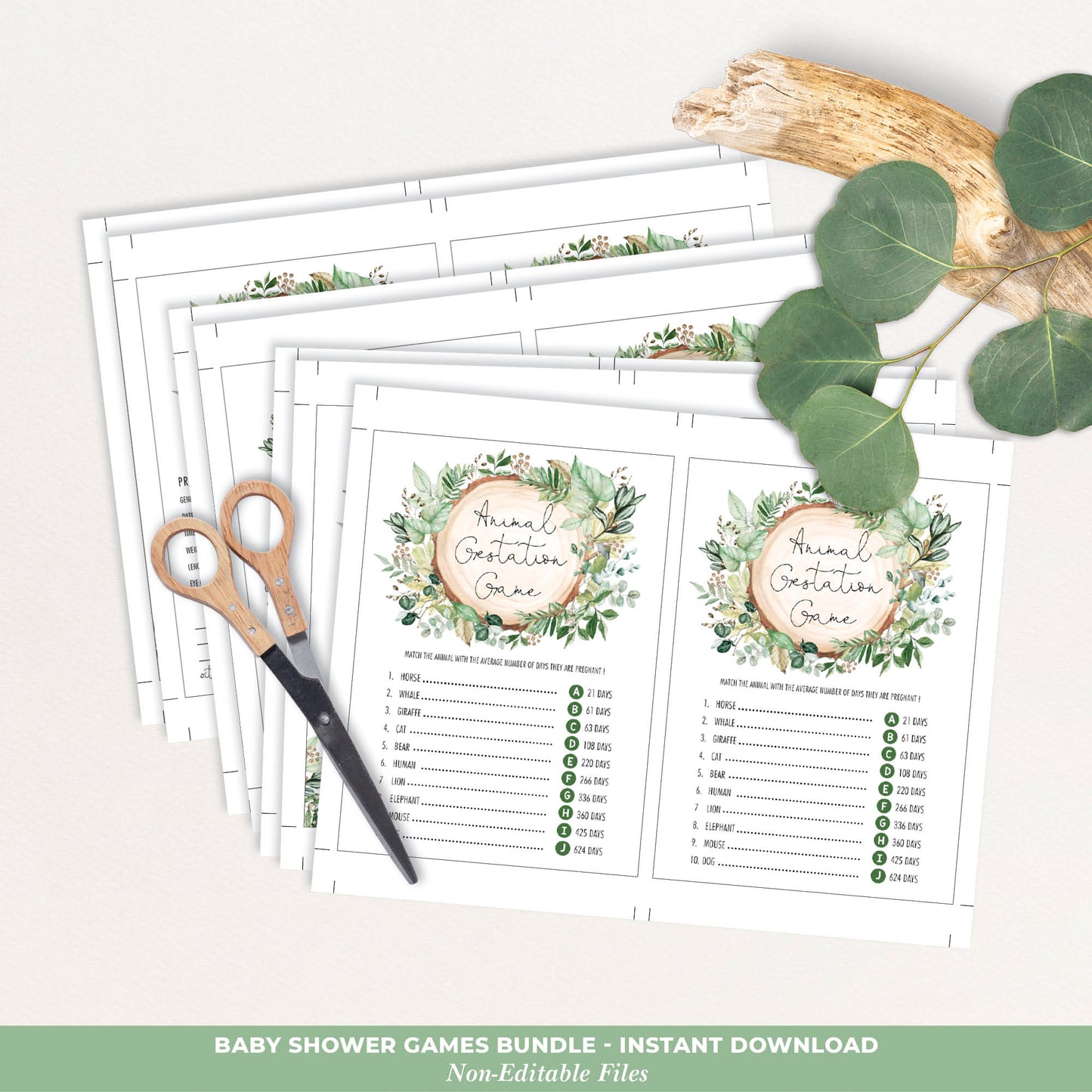 Baby Shower Games Bundle