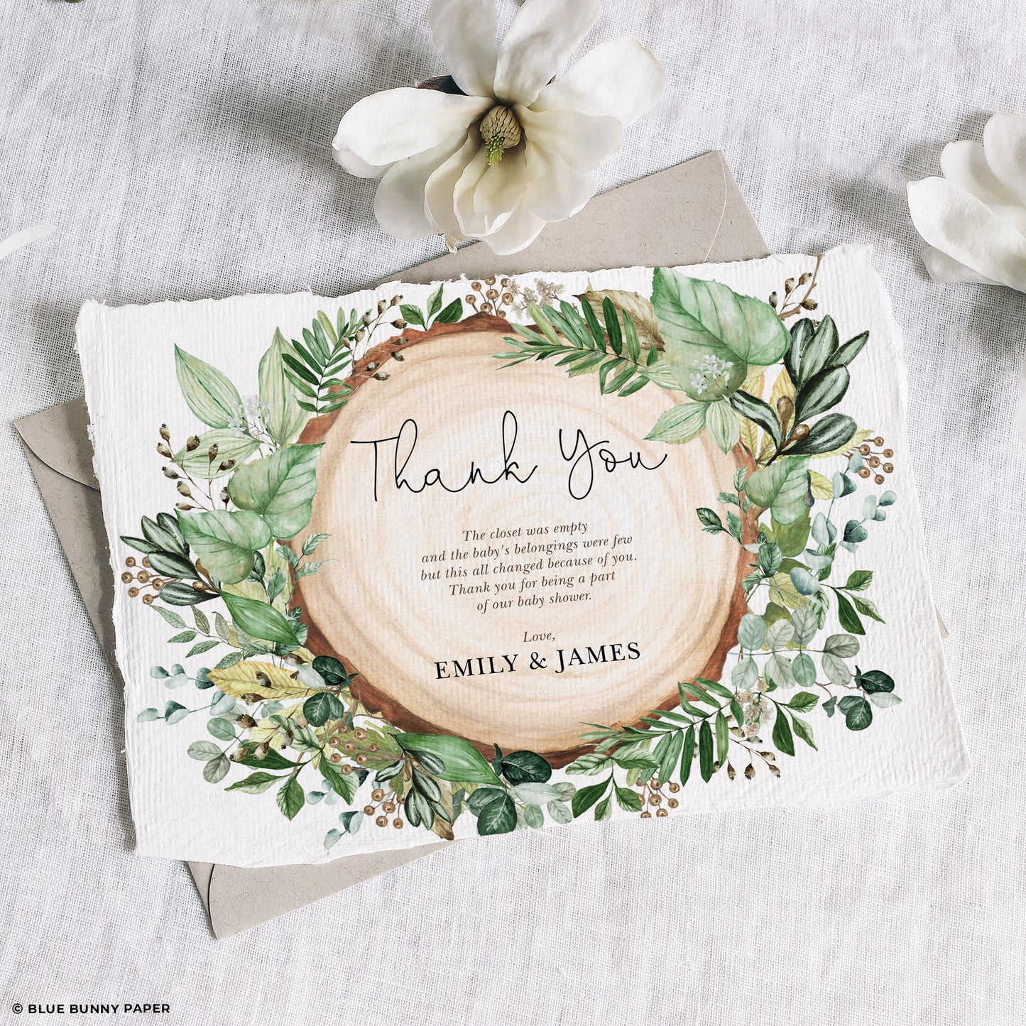 Baby Shower Thank You Card