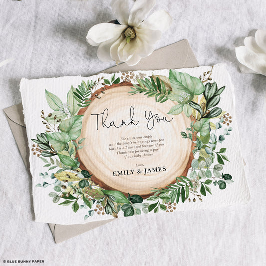 Baby Shower Thank You Card
