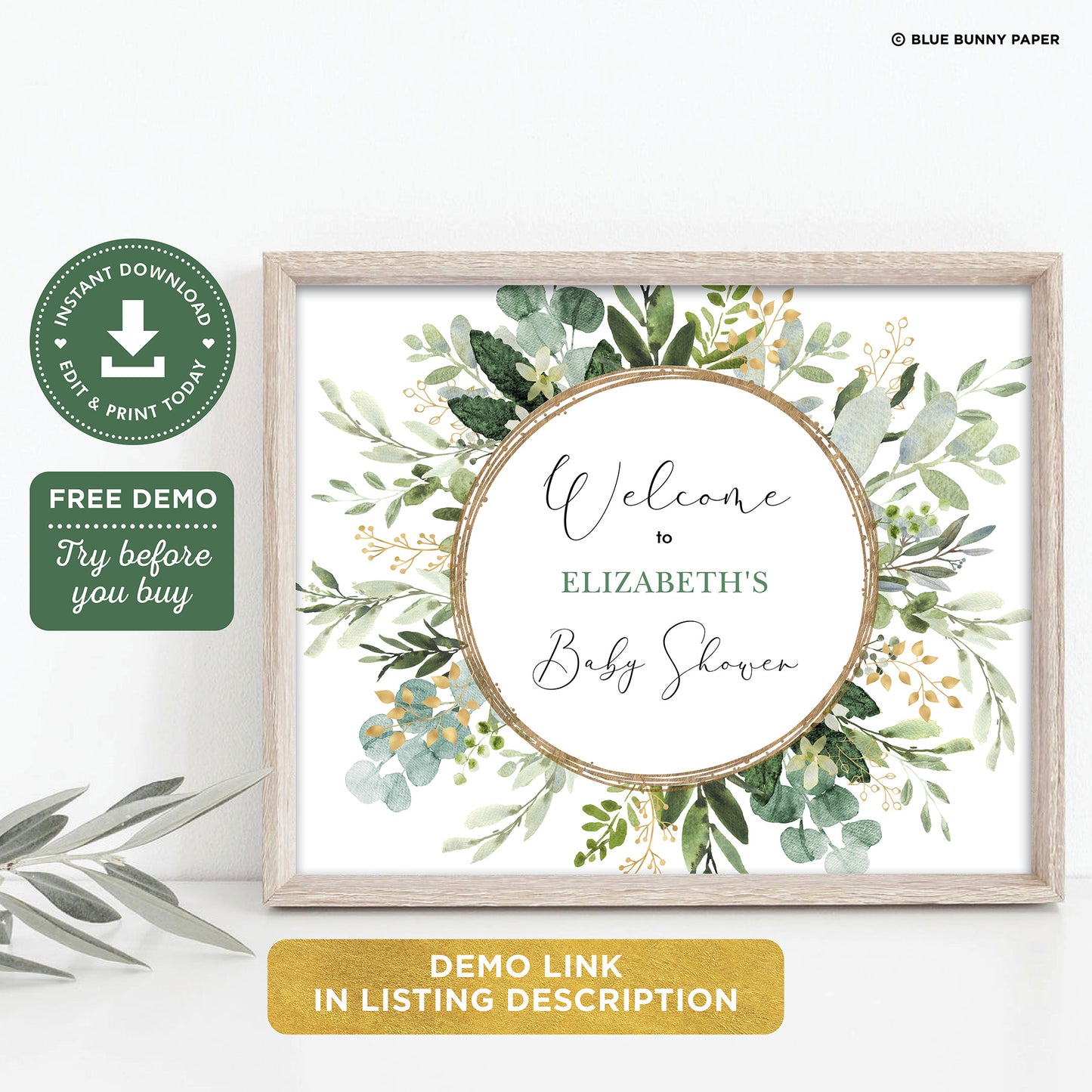 Baby Shower Welcome Sign