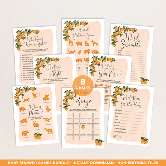Baby Shower Games Bundle