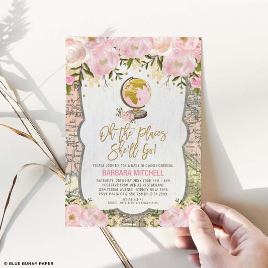Travel Baby Shower Invitation