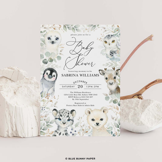 Winter Baby Shower Invitation
