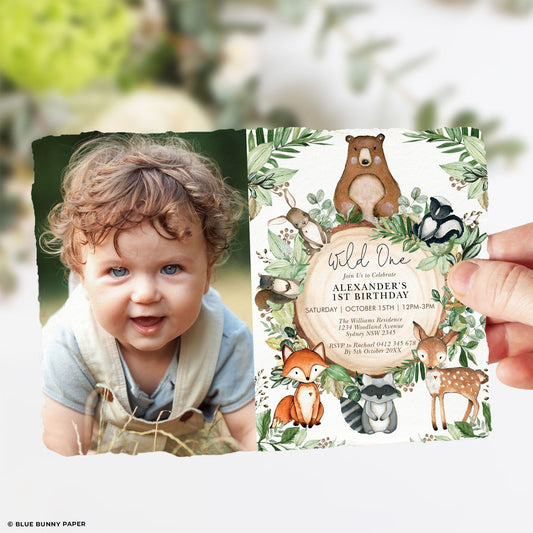 Wild One Birthday Invitation
