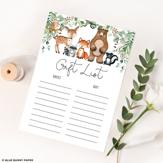 Gift List Card