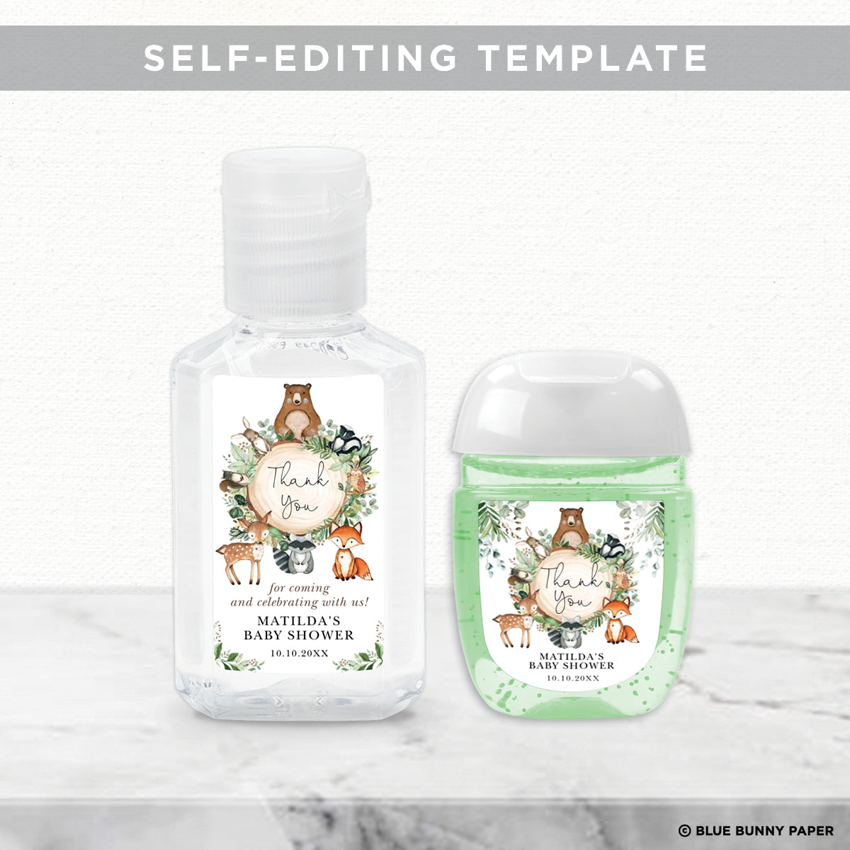 Woodland Hand Sanitizer Labels