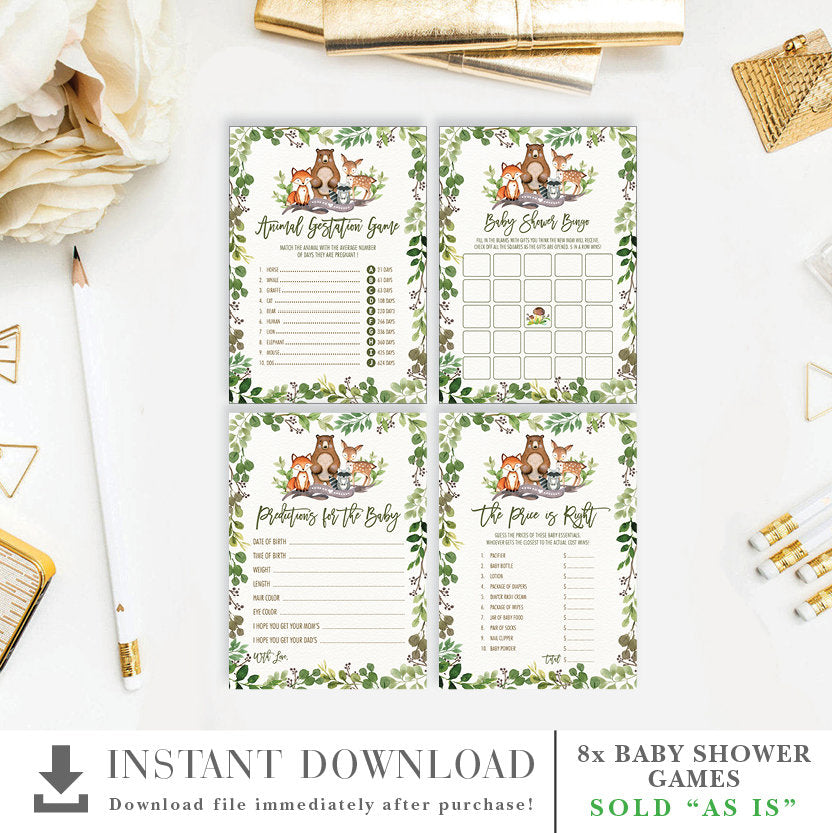 Baby Shower Games Bundle