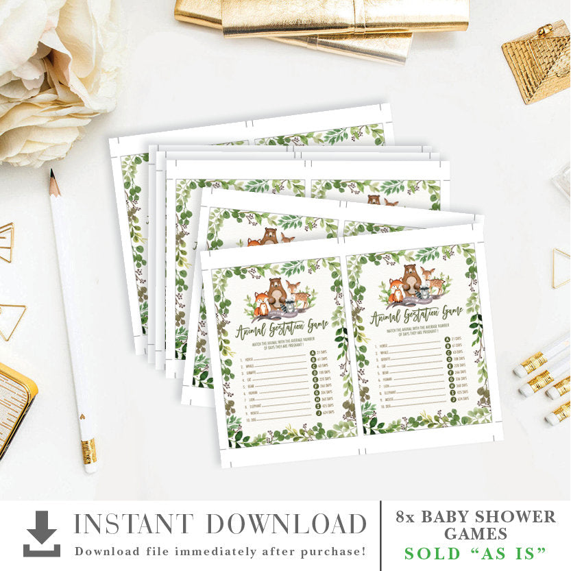Baby Shower Games Bundle