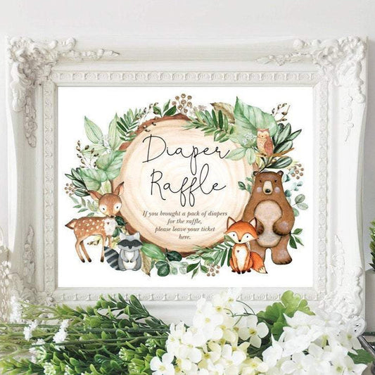Diaper Raffle Sign